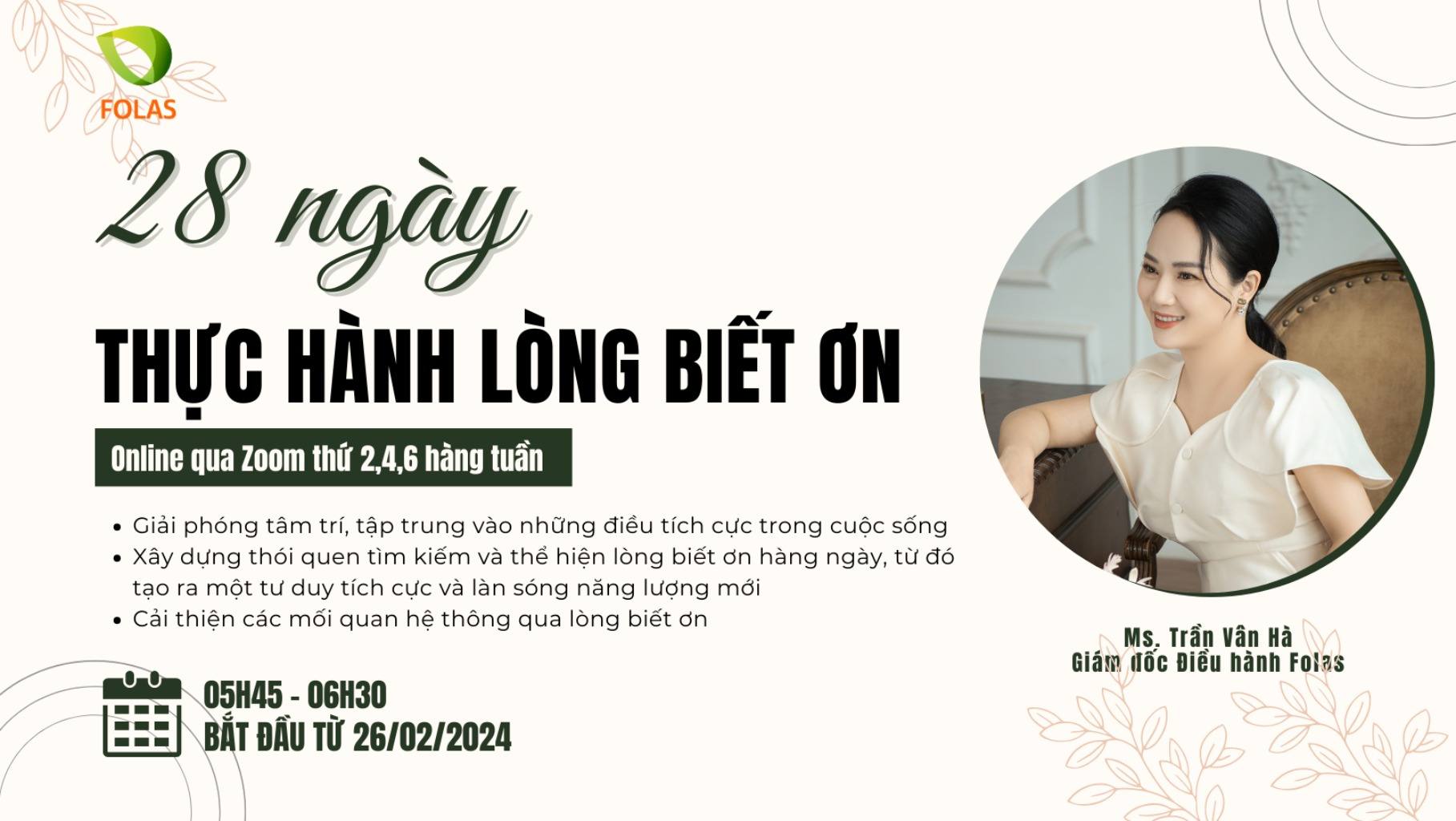 28 NGÀY THỰC HÀNH LÒNG BIẾT ƠN