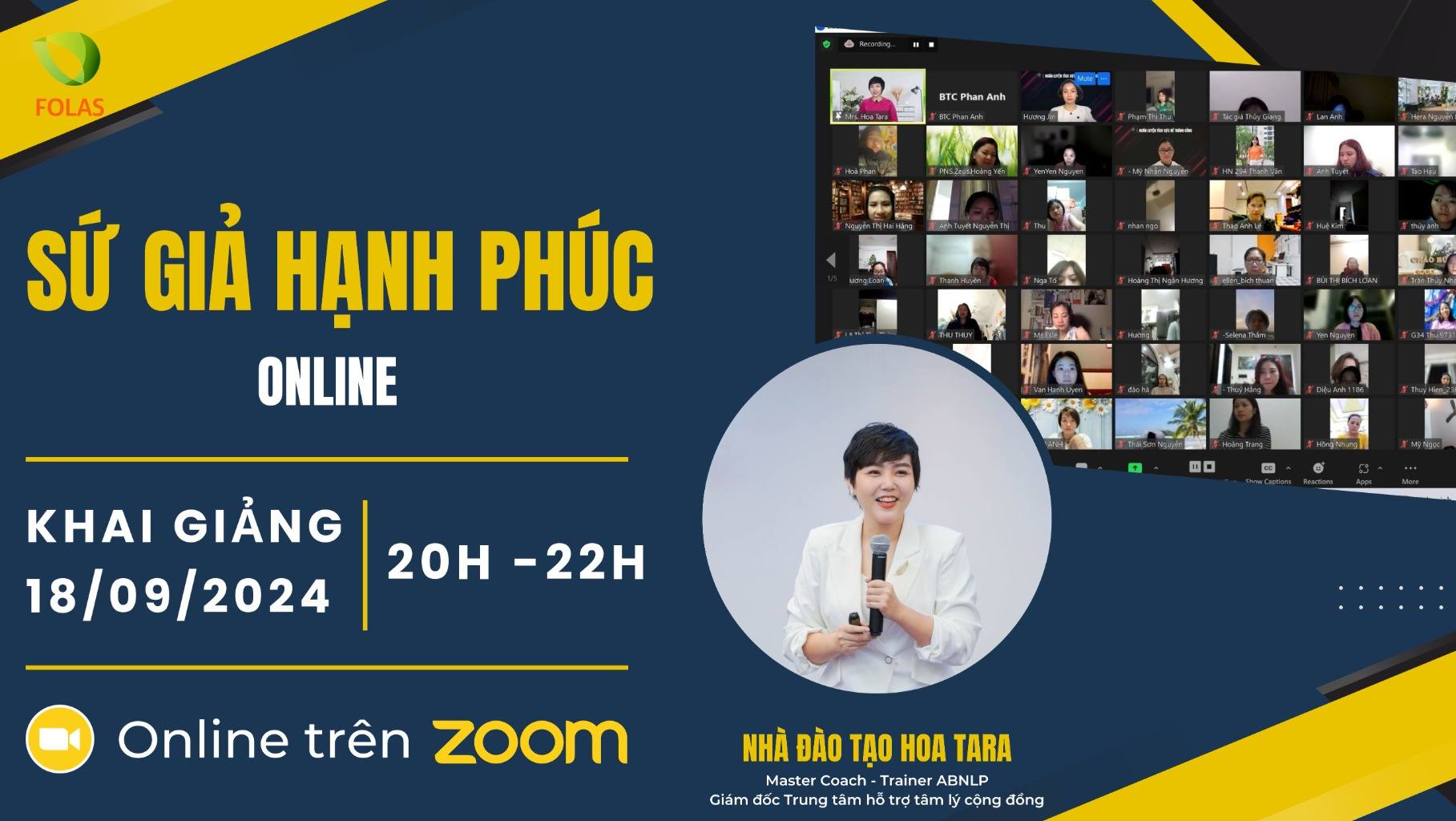 SỨ GIẢ HẠNH PHÚC ONLINE TRÊN ZOOM